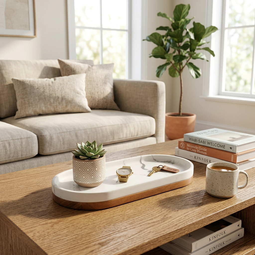 Bino - Oval Marble Trinket Tray