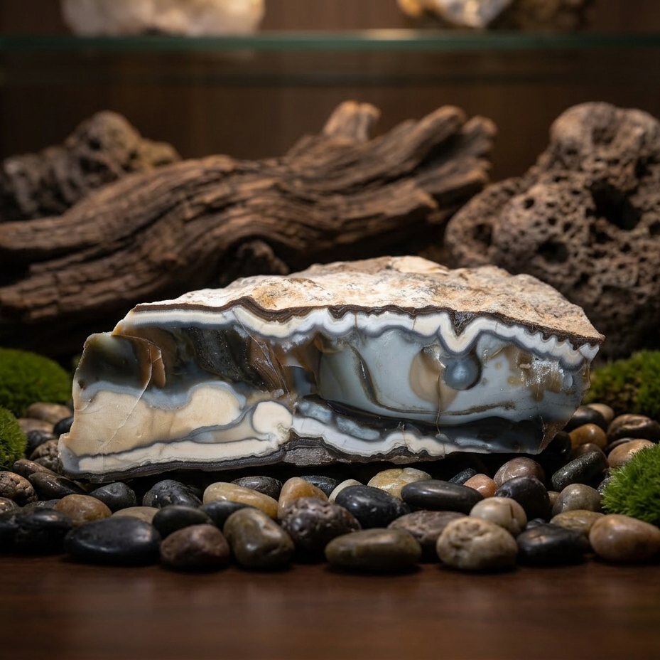 Stunning Gemstone Tahoma Agate Geode