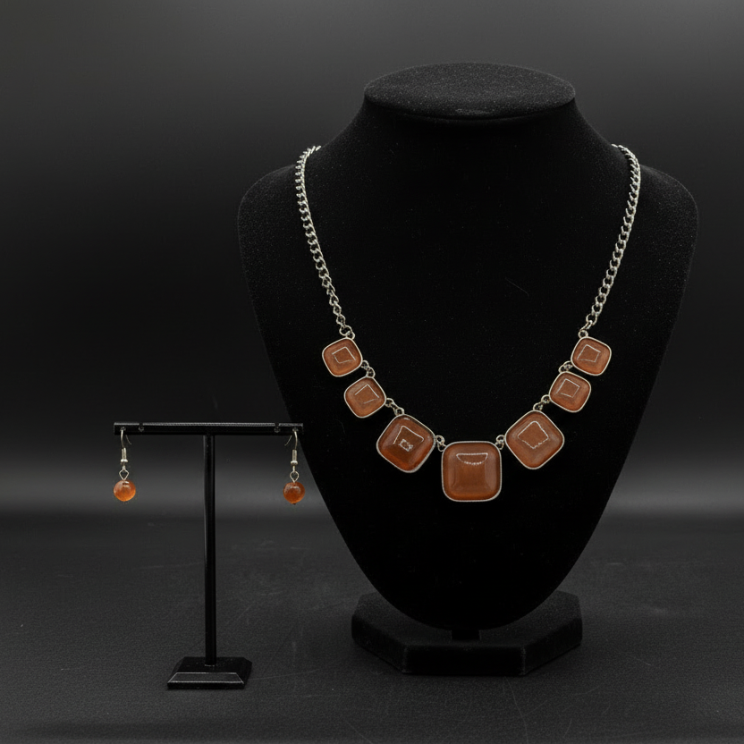 Aura Allure Paparazzi Accessory Necklace And Earring Set