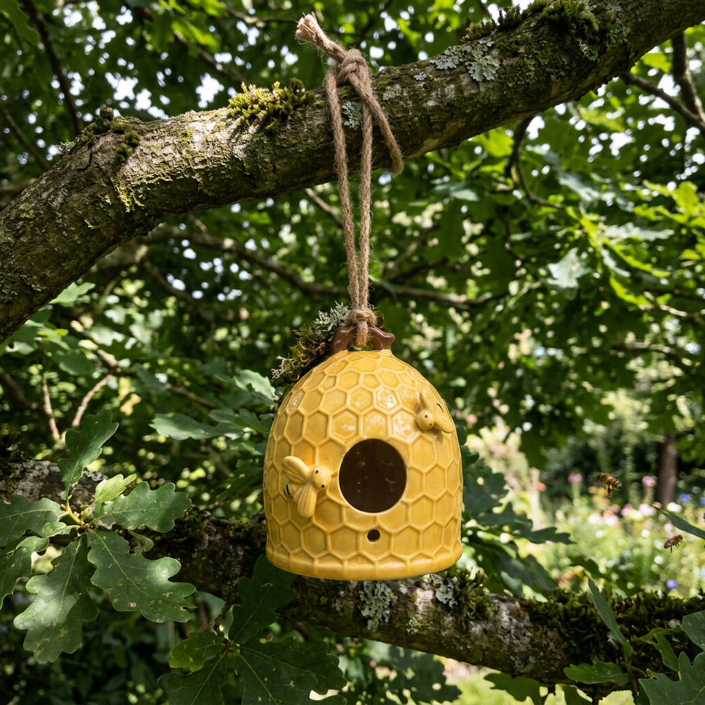 Honeycomb Beehive Birdhouse