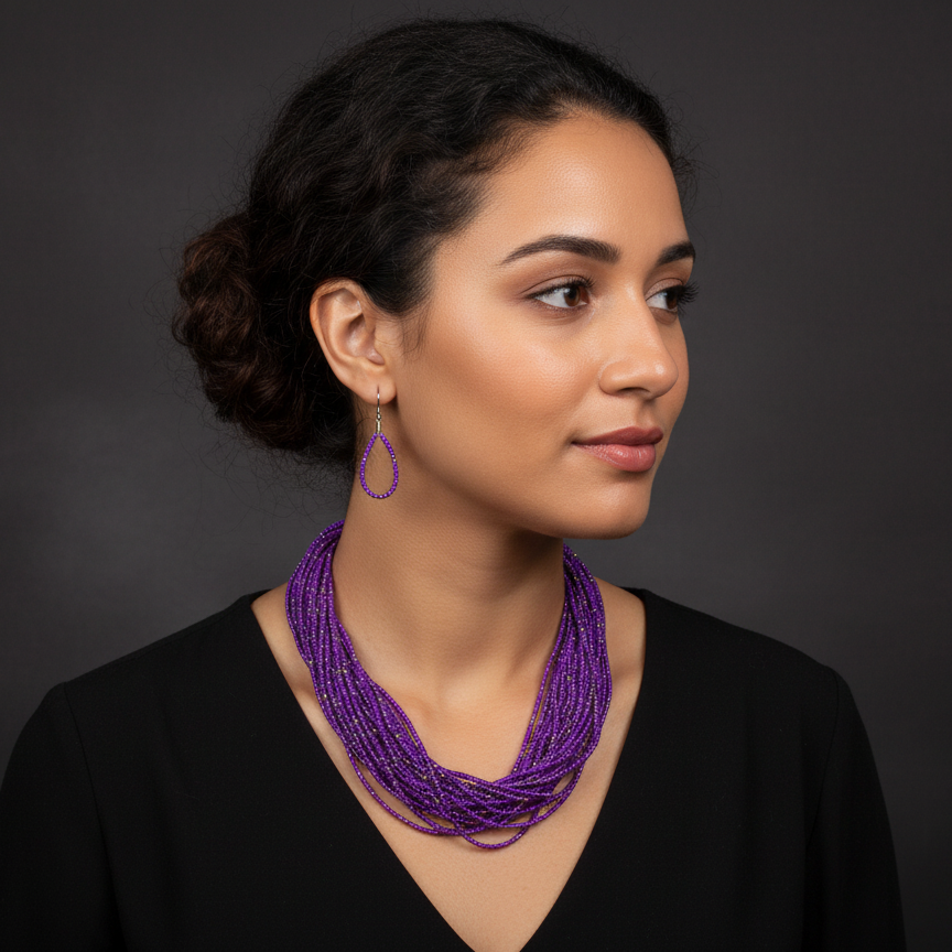 Rio Rainforest style Paparazzi Accessory Necklace And Earing Set