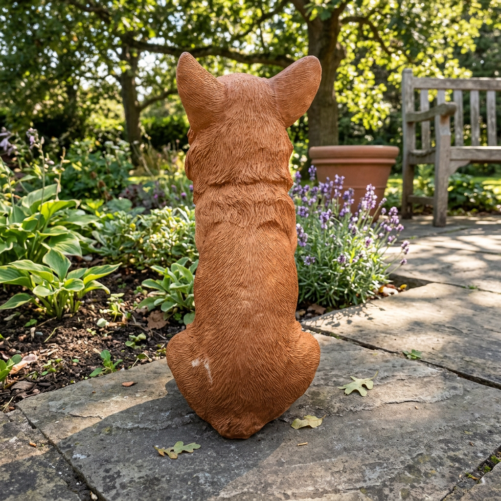 Decorative Resin Welsh Corgi Statue