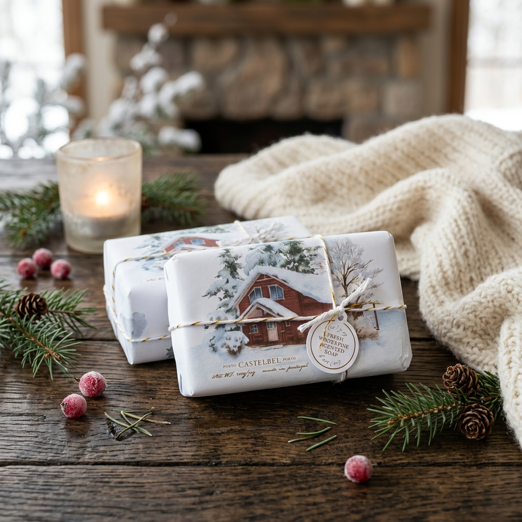Porto Castelbel Porto Fresh Winter Pine Scented Soap 2 Pack