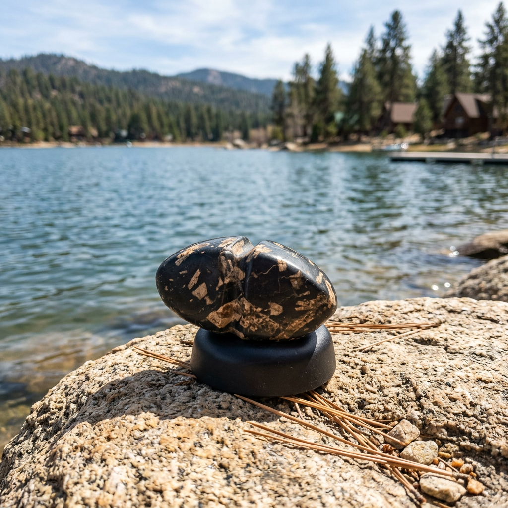 Carved And Tumbled Black Porphyry