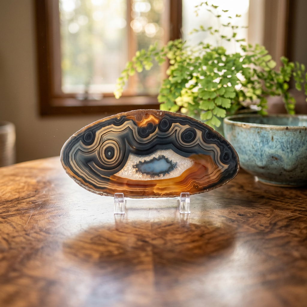 Brazilian Banded Agate Slice