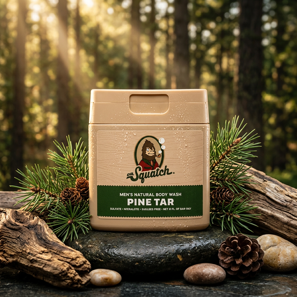 Dr.Squatch Men's Natural Body Wash (Pine Tar) 8fl Oz