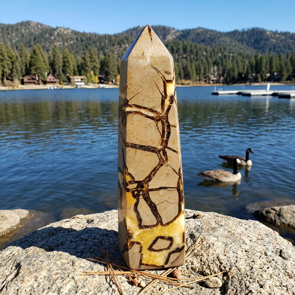 10inch Polished Septarian Nodule Tower