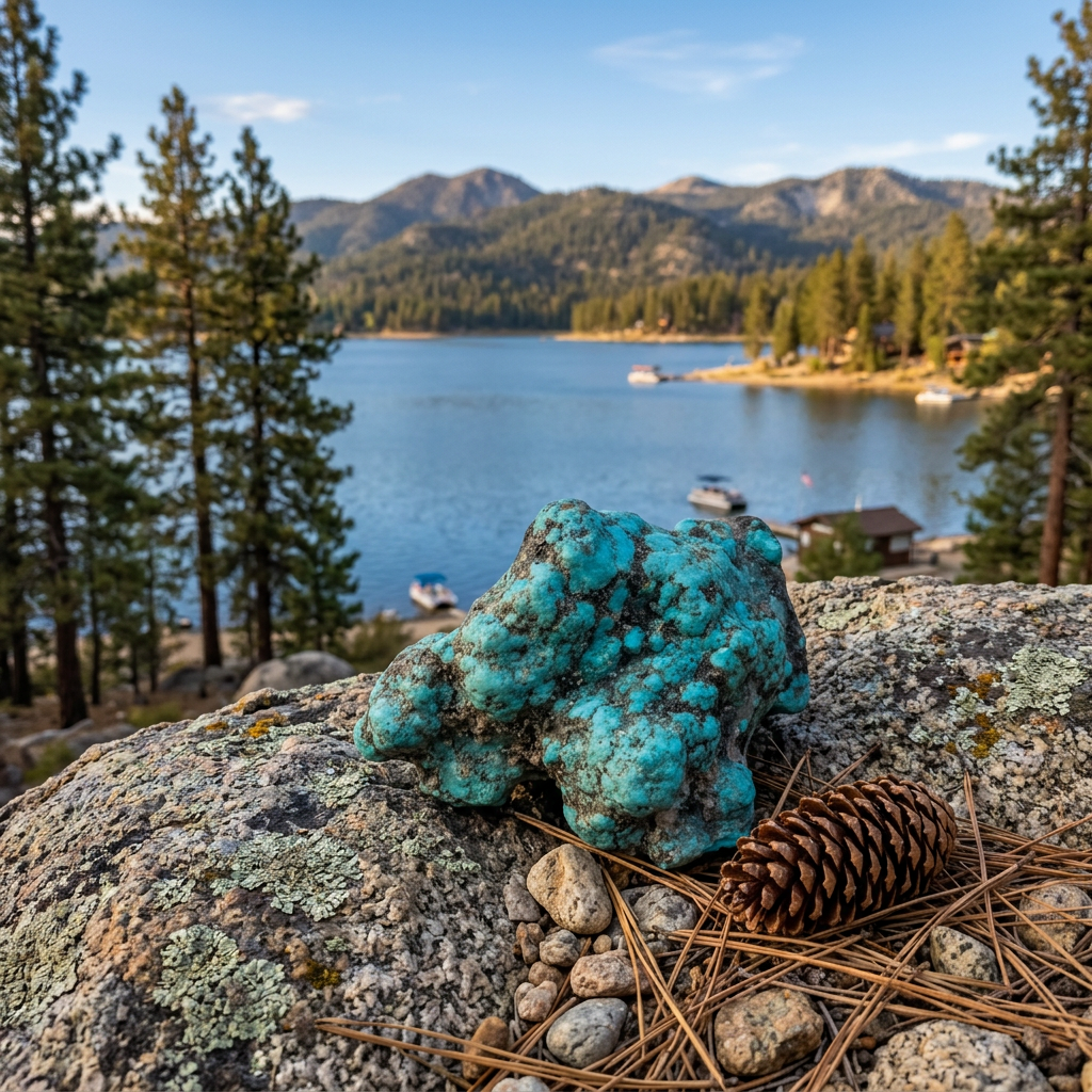 Raw Turquoise With Pyrite In Dark Matrix Gemstone