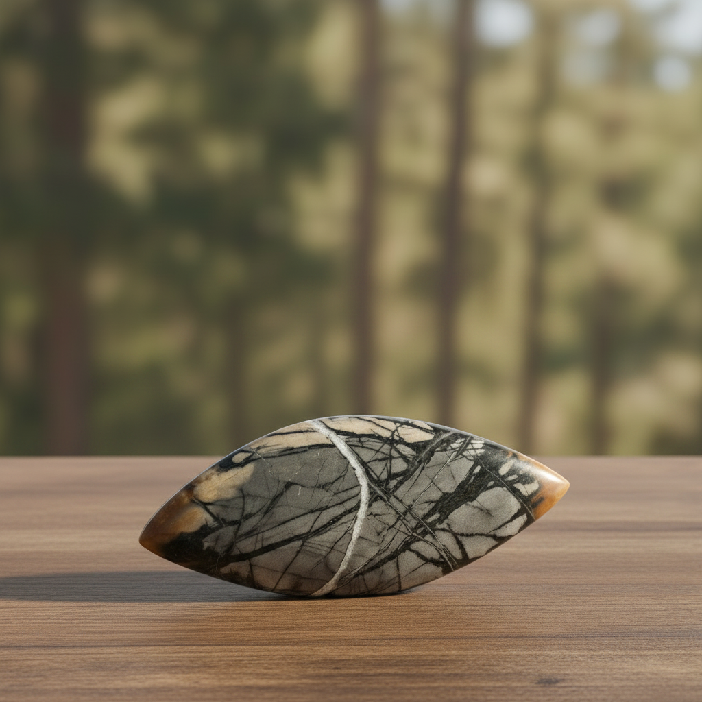 Almond Shape Picasso Jasper