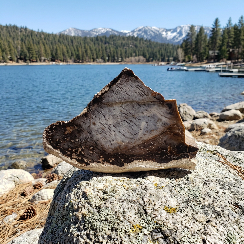 Lapidary Slab Of Petrified Wood