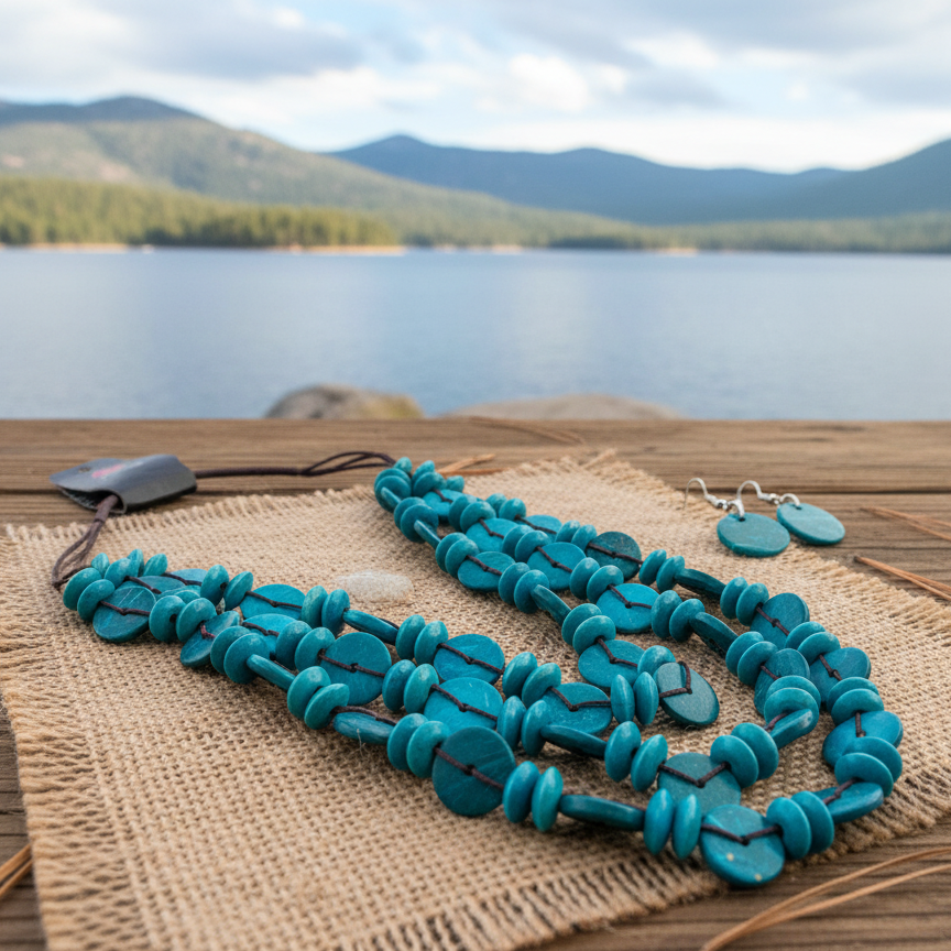 Barbados Bopper style Paparazzi Accessory Necklace And Earing Set