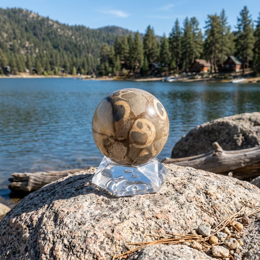 Unique Thousand Eye Jasper Polished Sphere