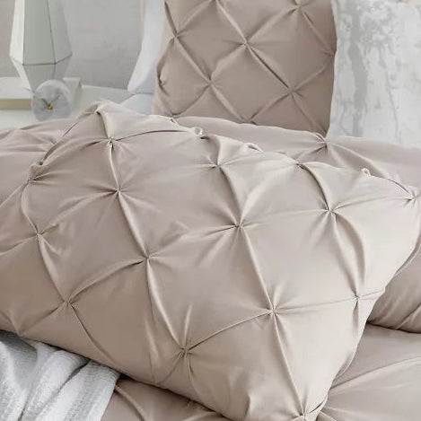 Great Bay Home Taupe Colored King Duvet Cover Set with 2 Shams 102" x 90"