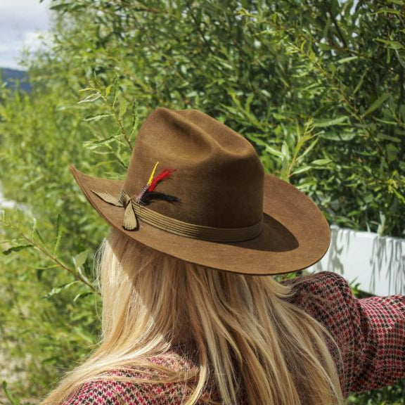 Vintage John B. Stetson Cowboy Hat – Brown Felt – Size 7 1/8 – Classic Western Hat