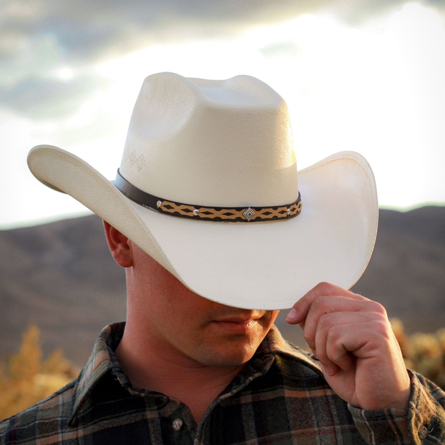 Off-White Cowboy Hat Made in Mexico