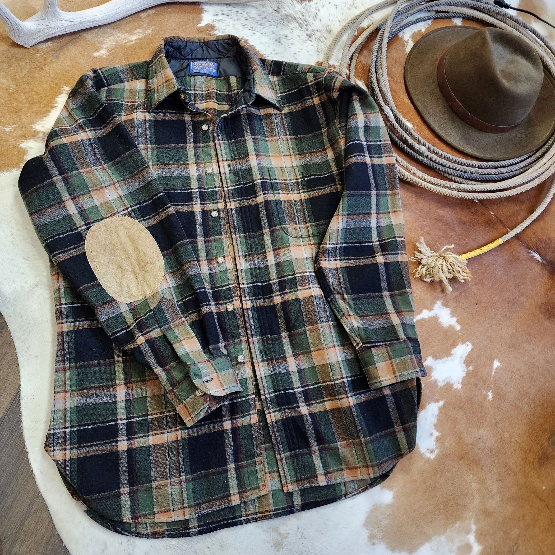 Vintage 80s Pendleton Virgin Wool Flannel Jacket