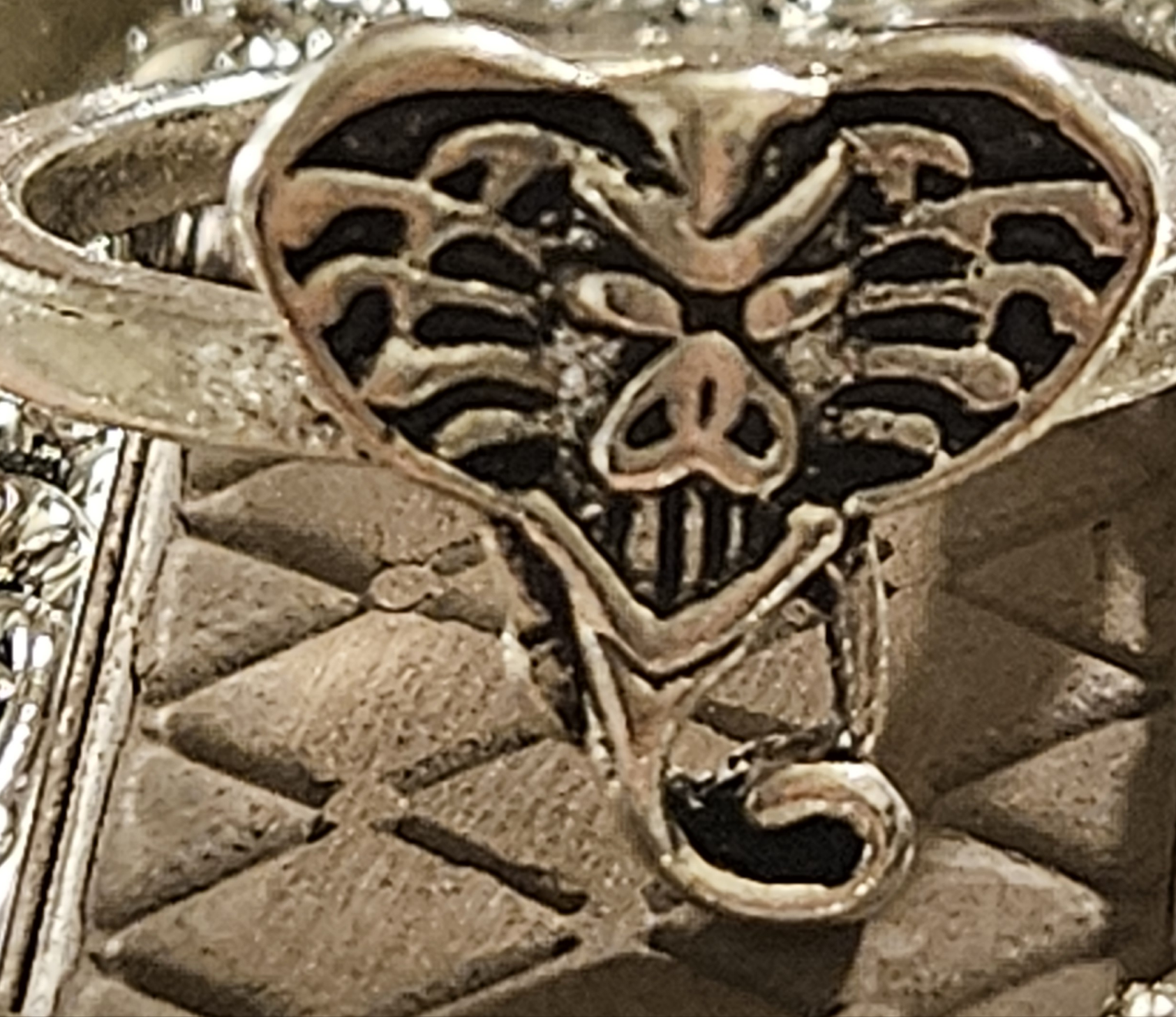 Alloy Plated Silver Elephant Ring Size 5
