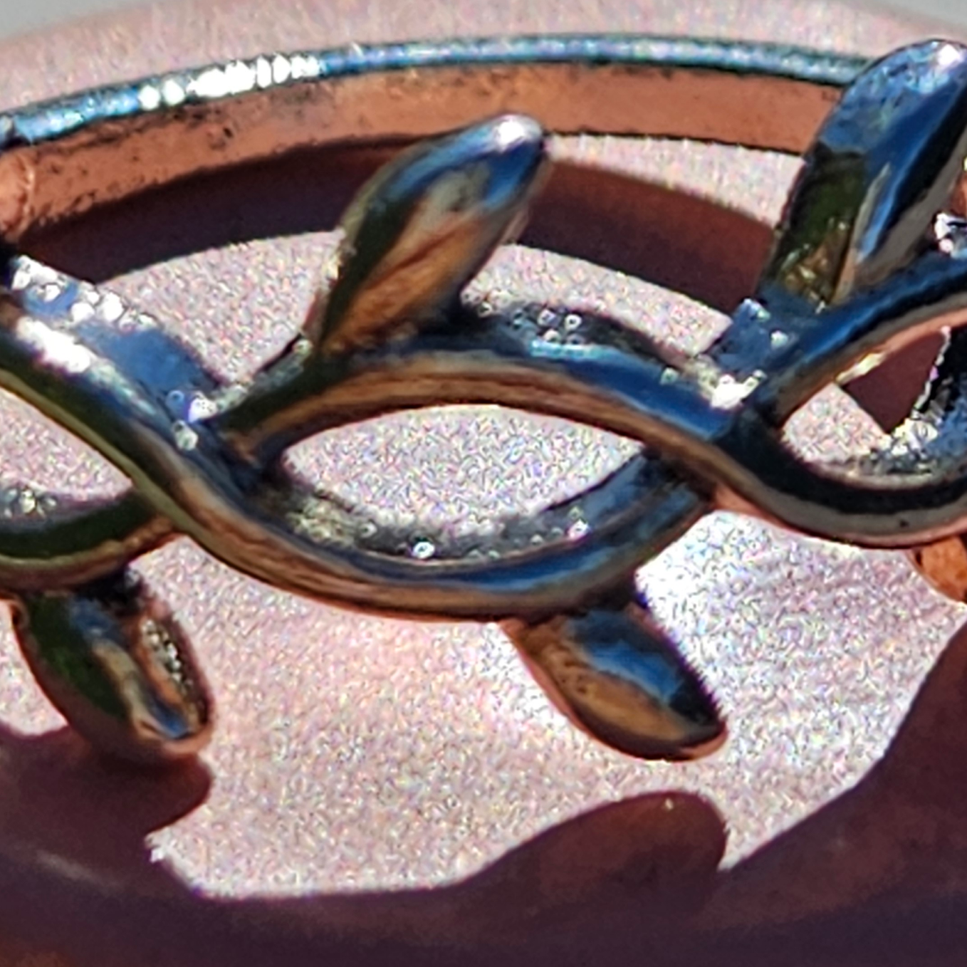 Vine Alloy Silver Plated Ring Size 5.5 Nature Inspired Twisted Band Ring