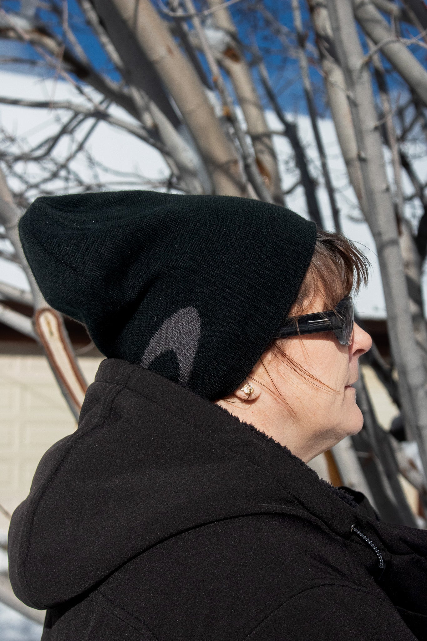 Ellipse Logo Oakley beanie Reversible color gray and black