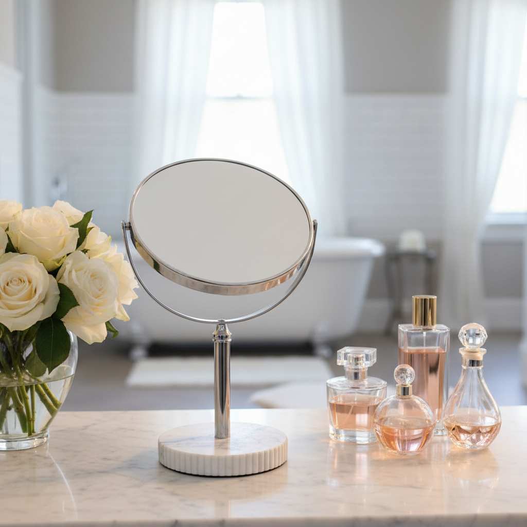 Halston Home Marble Vanity Mirror
