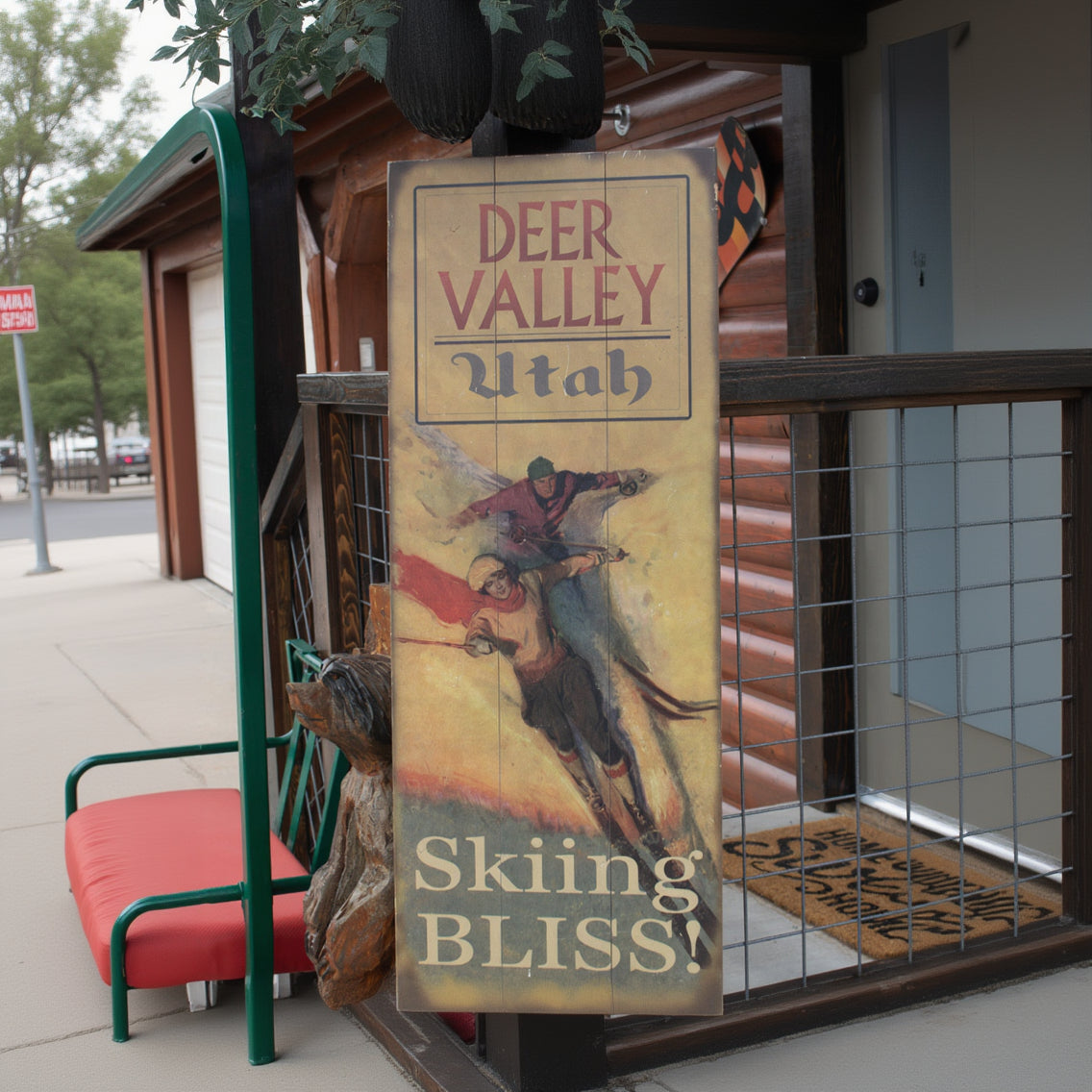 Wooden Print "Deer Valley Utah Skiing Bliss!" Wall Decor