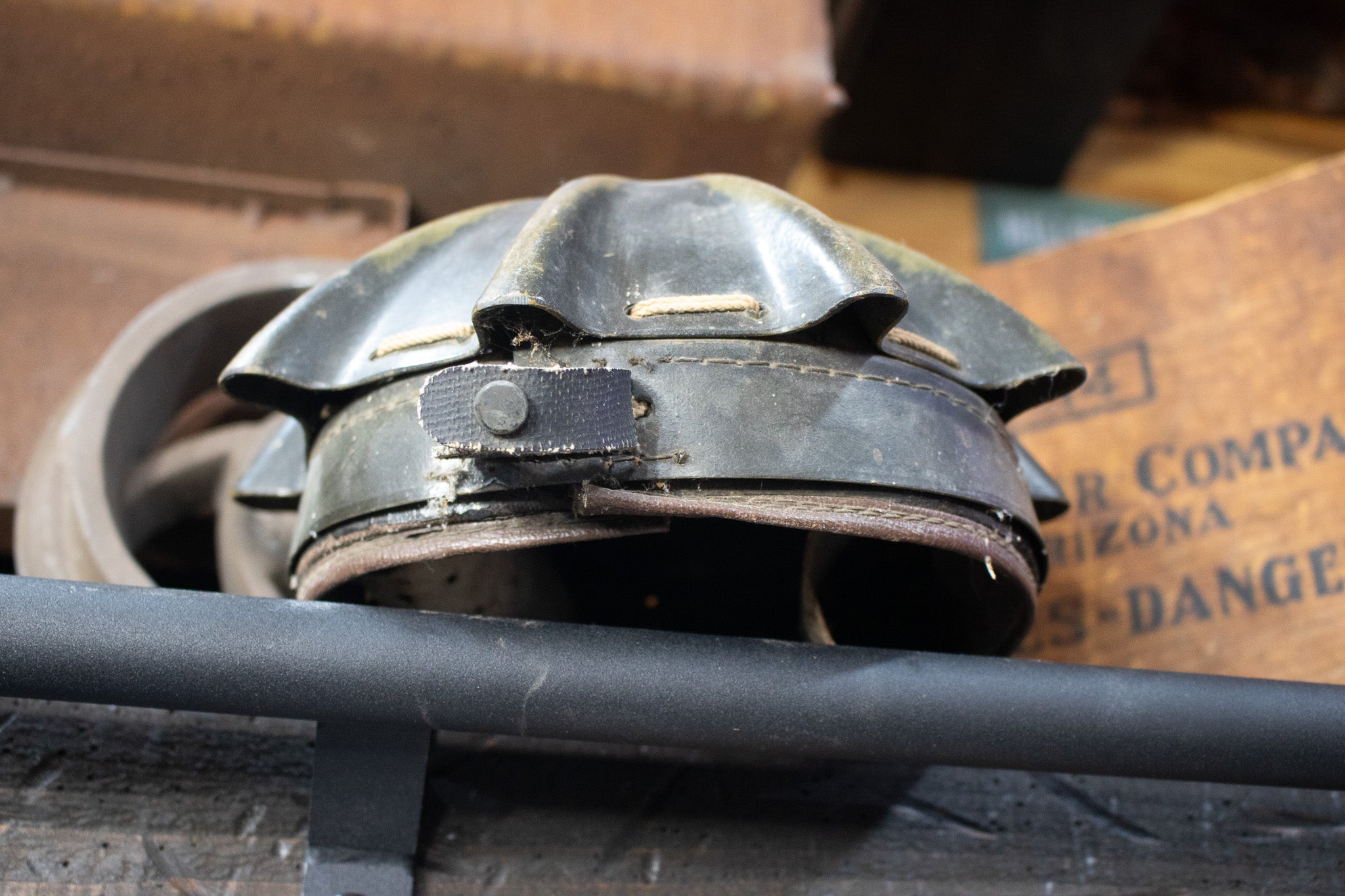 Vintage 1920s "FLEXO BAND COOL CAP" Miners Hard Hat Helmet