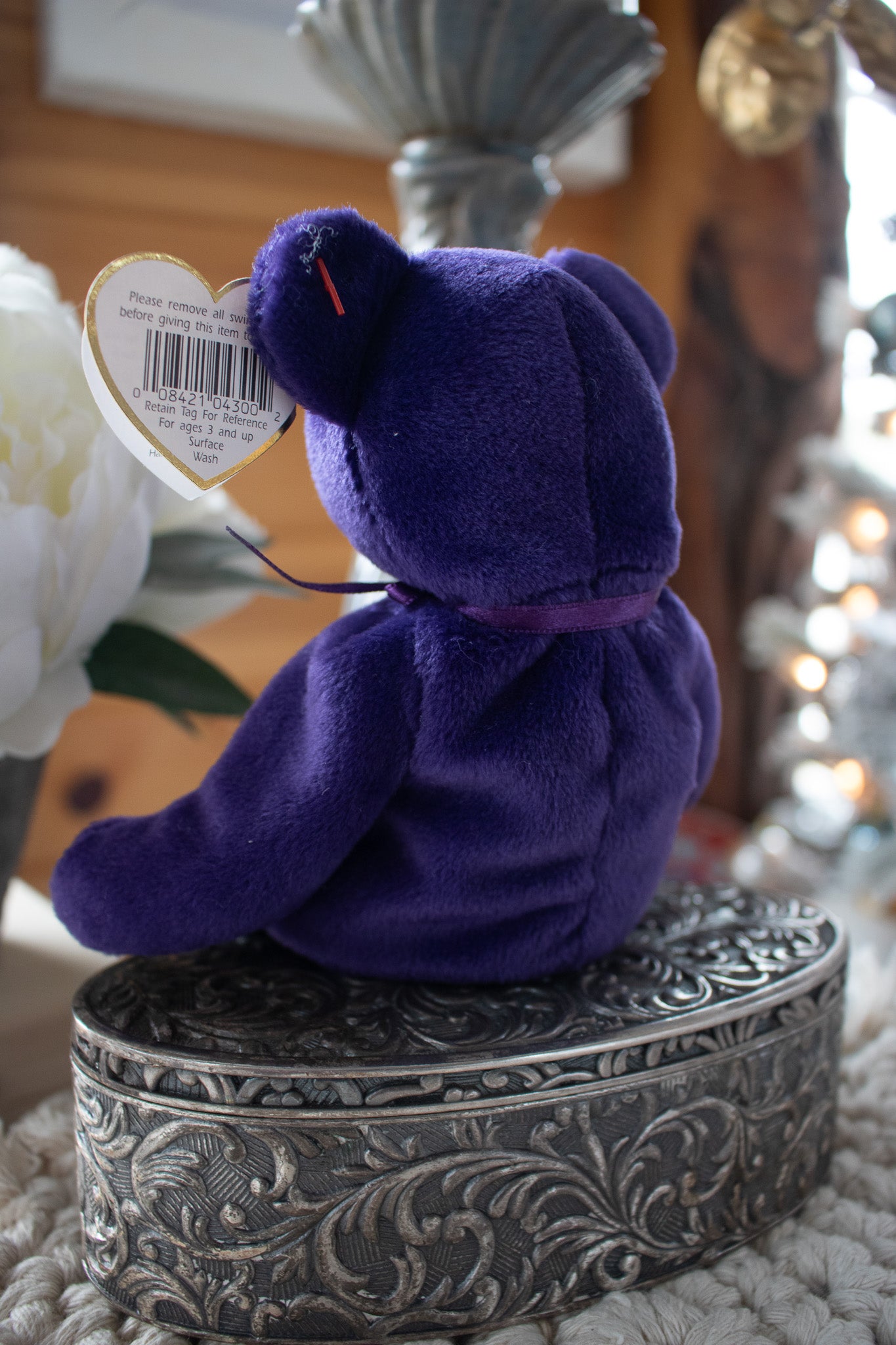 Ty Beanie Babies "Princess Purple Teddy"