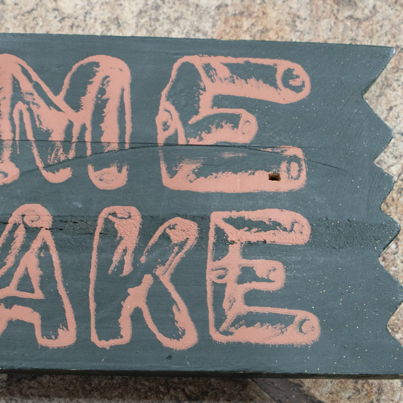 "Welcome to the Lake" Hand Painted Wooden Sign