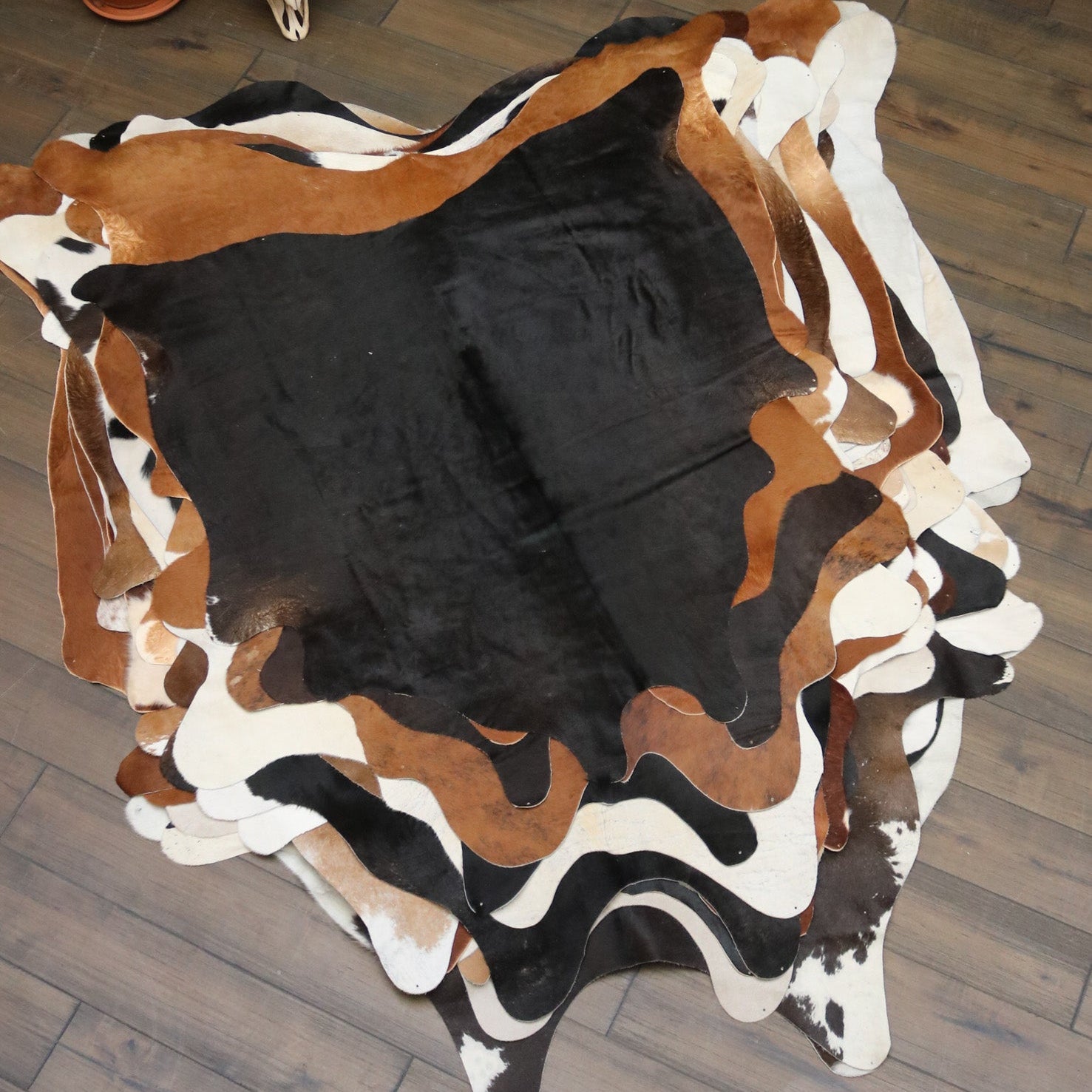 Eccentric Black Cowhide Handmade in Argentina