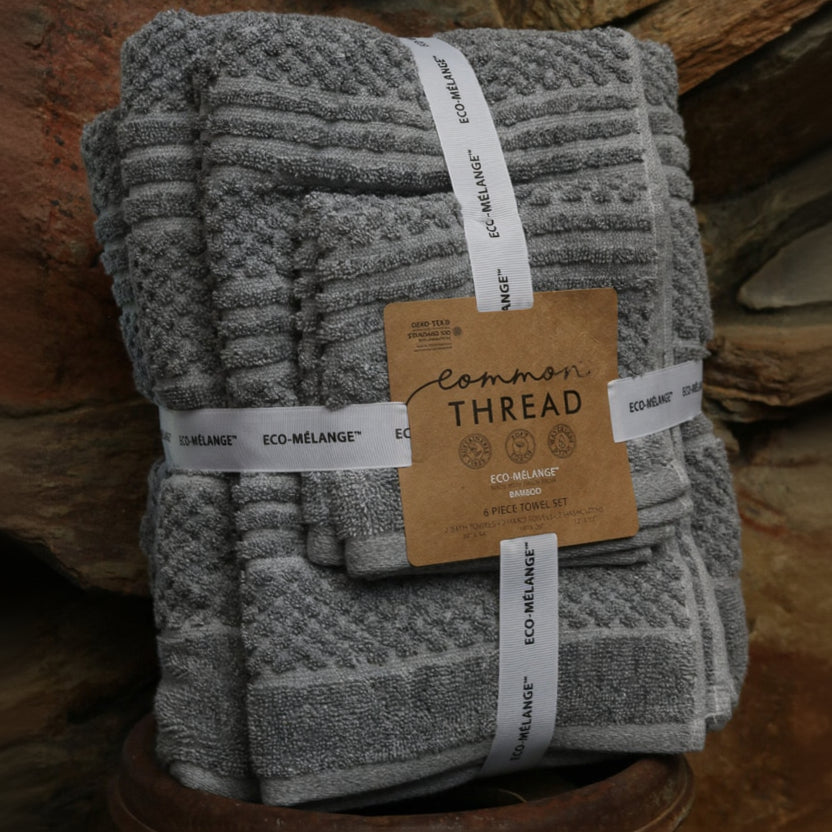 Common Thread Eco-Melange 6-piece Towel Set