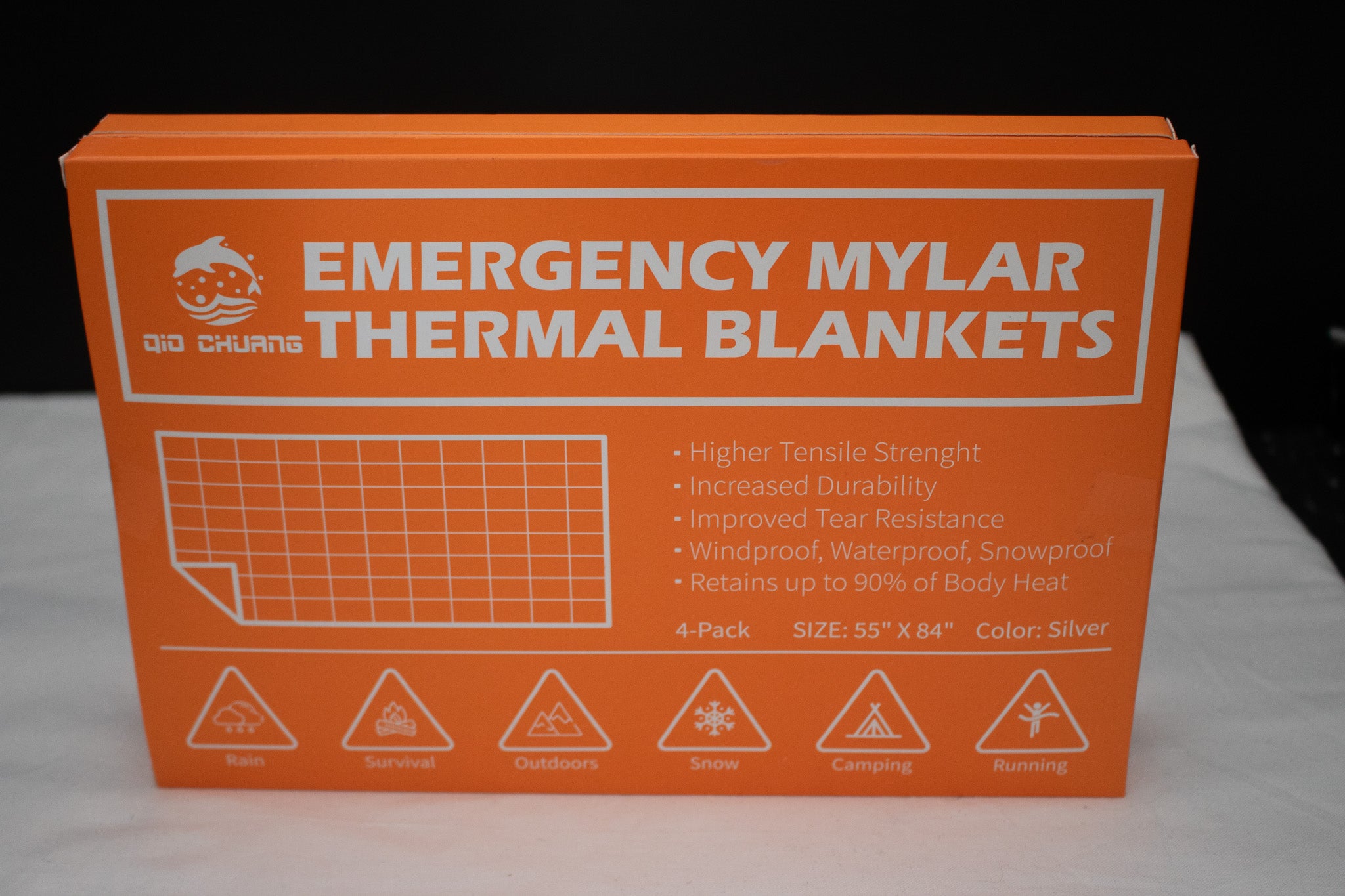 Emergency Mylar Thermal Blankets 4 pack
