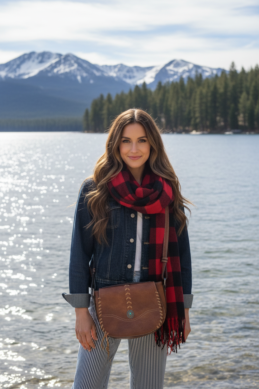 Justin Brown Leather Satchel