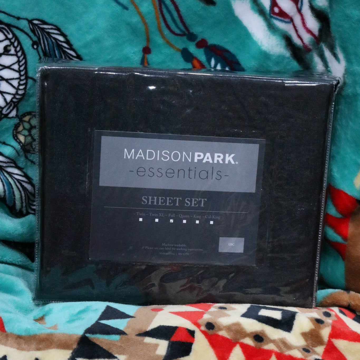 Madison Park Essentials Satin Wrinkle-Free Luxurious 6 Piece Sheet Set.