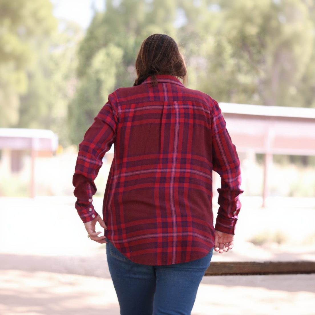 Red Mossimo Supply Co Plaid Flannel Size Small