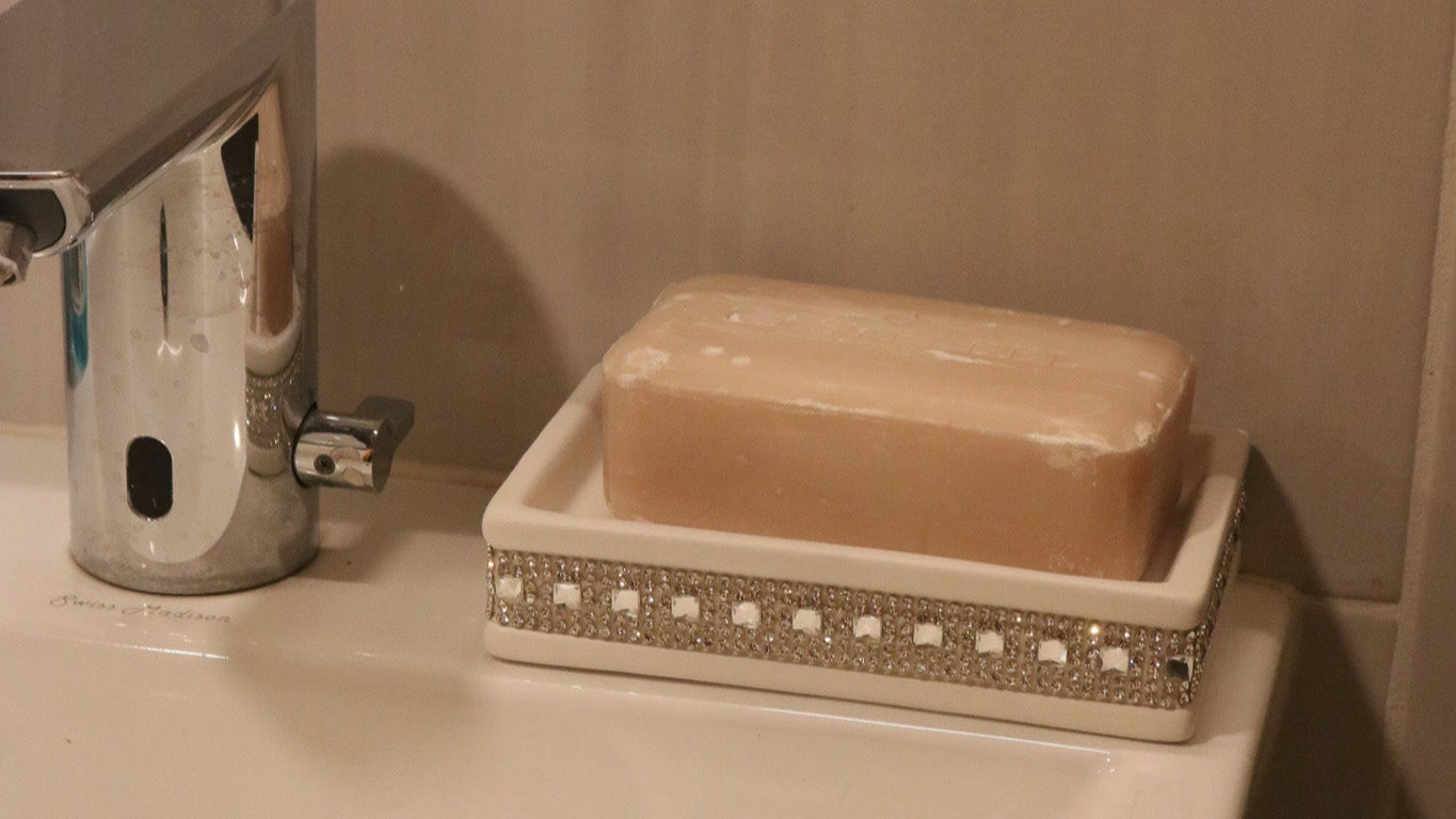 Rachel Zoe Soap Holder Modern and Elegant Bathroom Accent