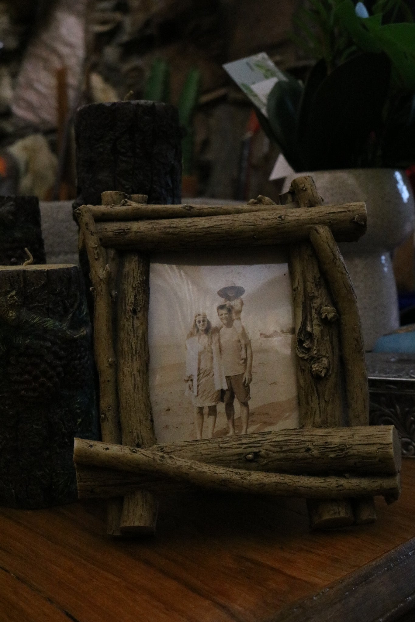 Midwest of Cannon Stacked Resin Log 3"x4" Picture Frame