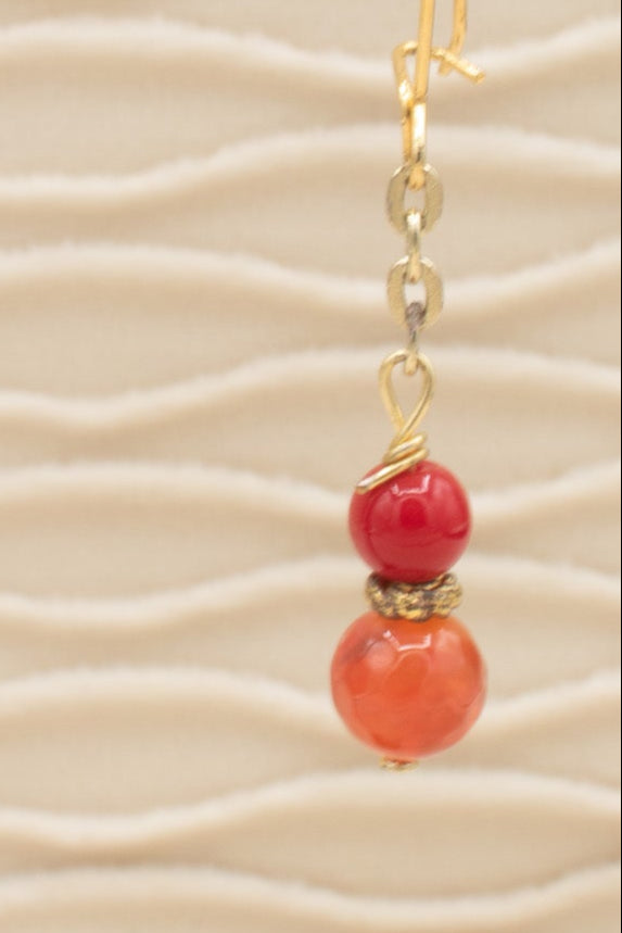 Handmade Beaded Boho Dangle Earrings