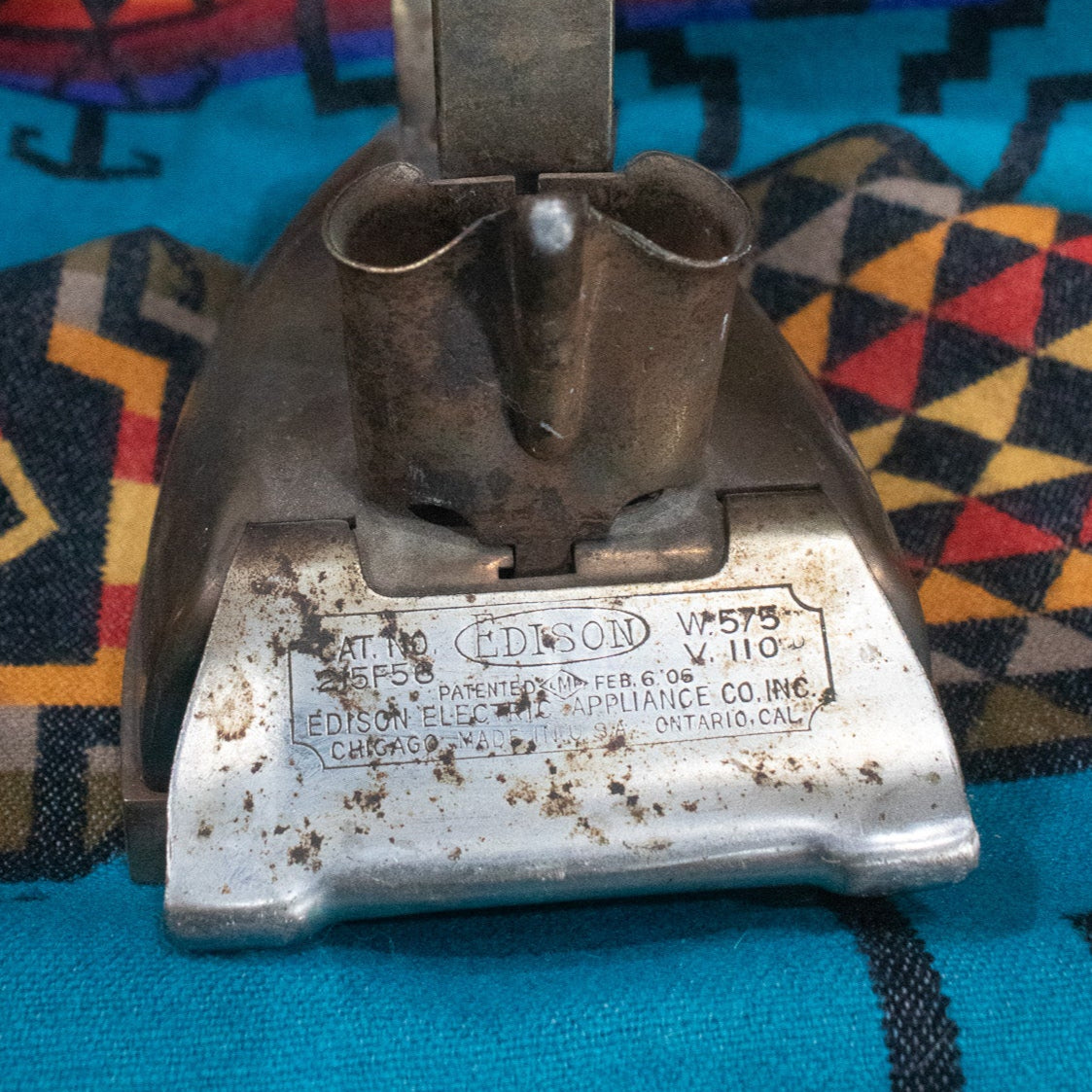 Edison 1906 Electric Cast Iron with Missing Electric Cord