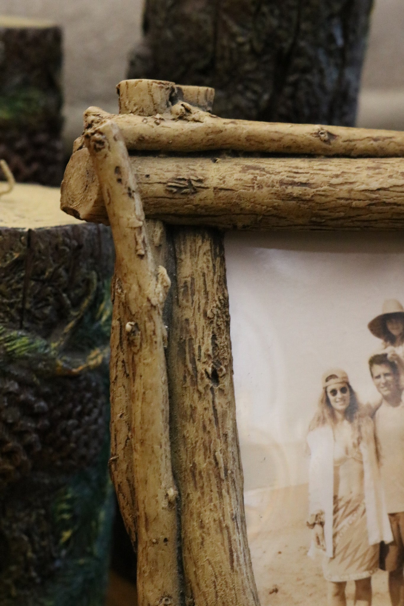 Midwest of Cannon Stacked Resin Log 3"x4" Picture Frame