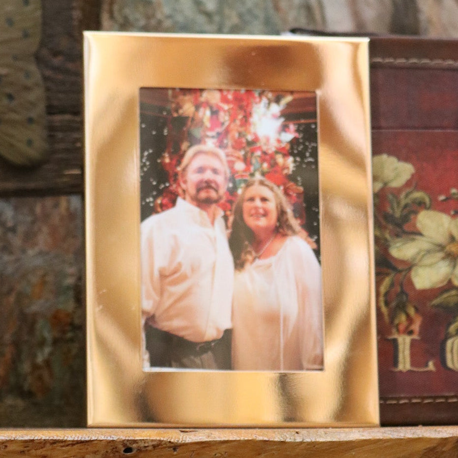 Dwell Studio Gold 4x6 Photo Frame