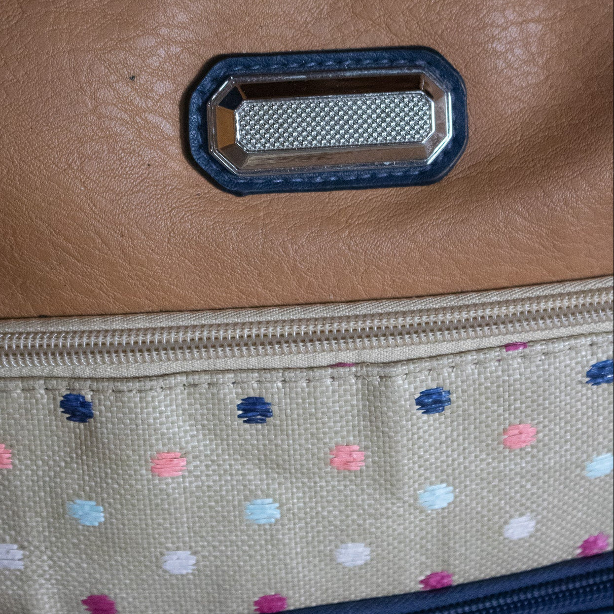 Layered Pocket Purse with hints of Polka-dots