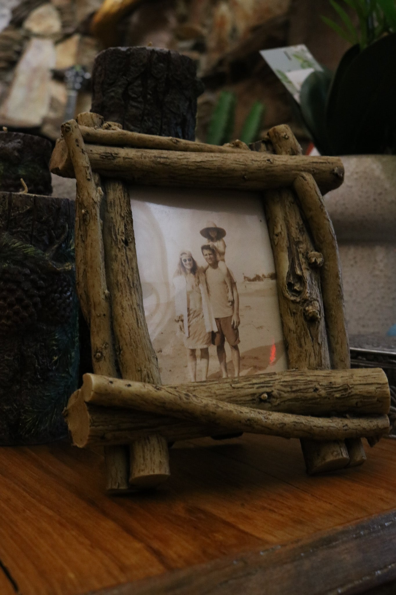 Midwest of Cannon Stacked Resin Log 3"x4" Picture Frame