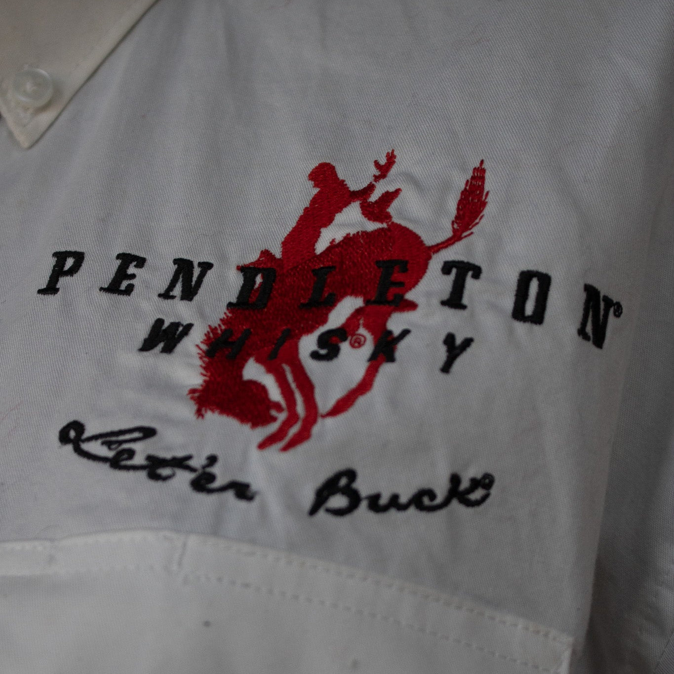 Wrangler Pendleton Whisky Cowboy Rodeo Button Down Long Sleeve Shirt Size L
