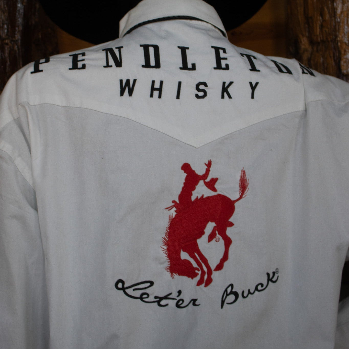 Wrangler Pendleton Whisky Cowboy Rodeo Button Down Long Sleeve Shirt Size L