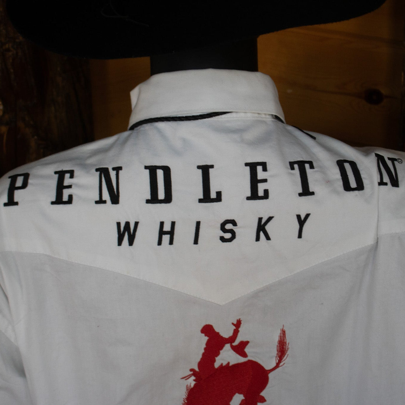 Wrangler Pendleton Whisky Cowboy Rodeo Button Down Long Sleeve Shirt Size L