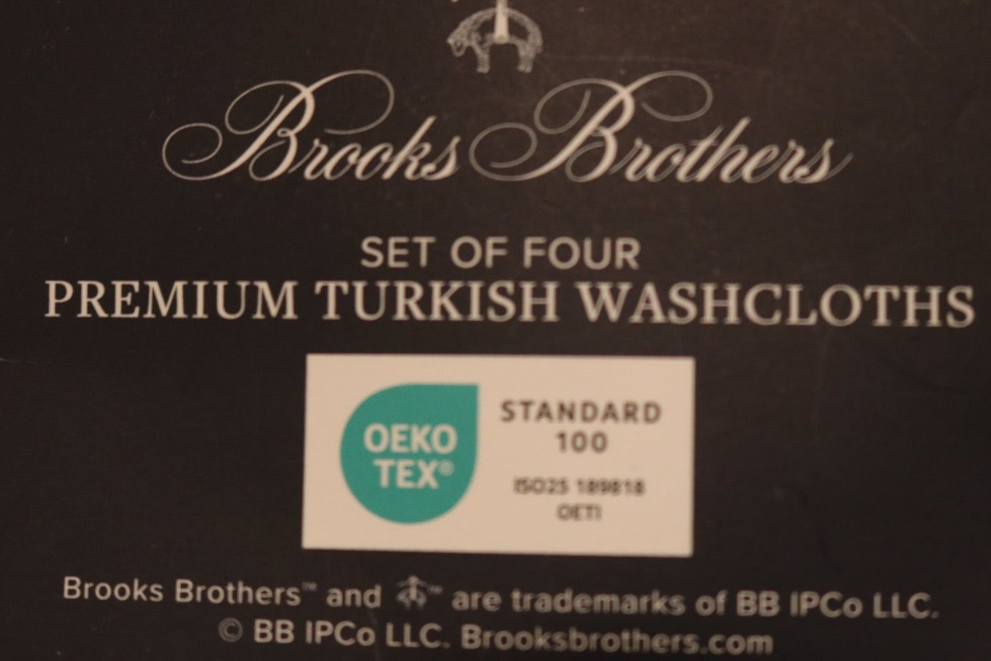Brooks Brothers Set of Four Premium Turkish White Washcloths