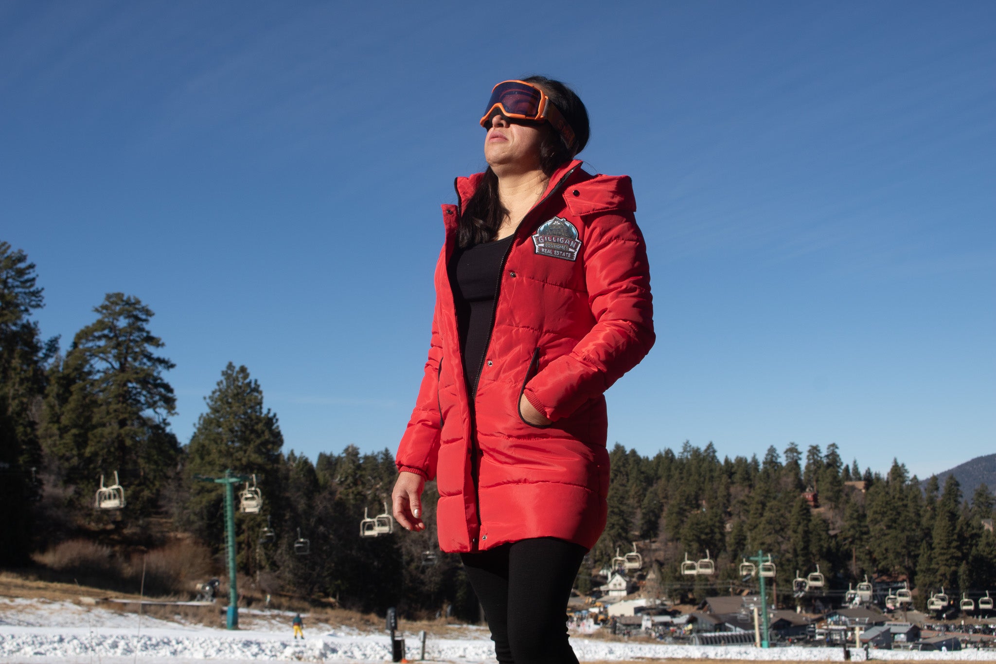 Long Puffer Style Red Winter Coat