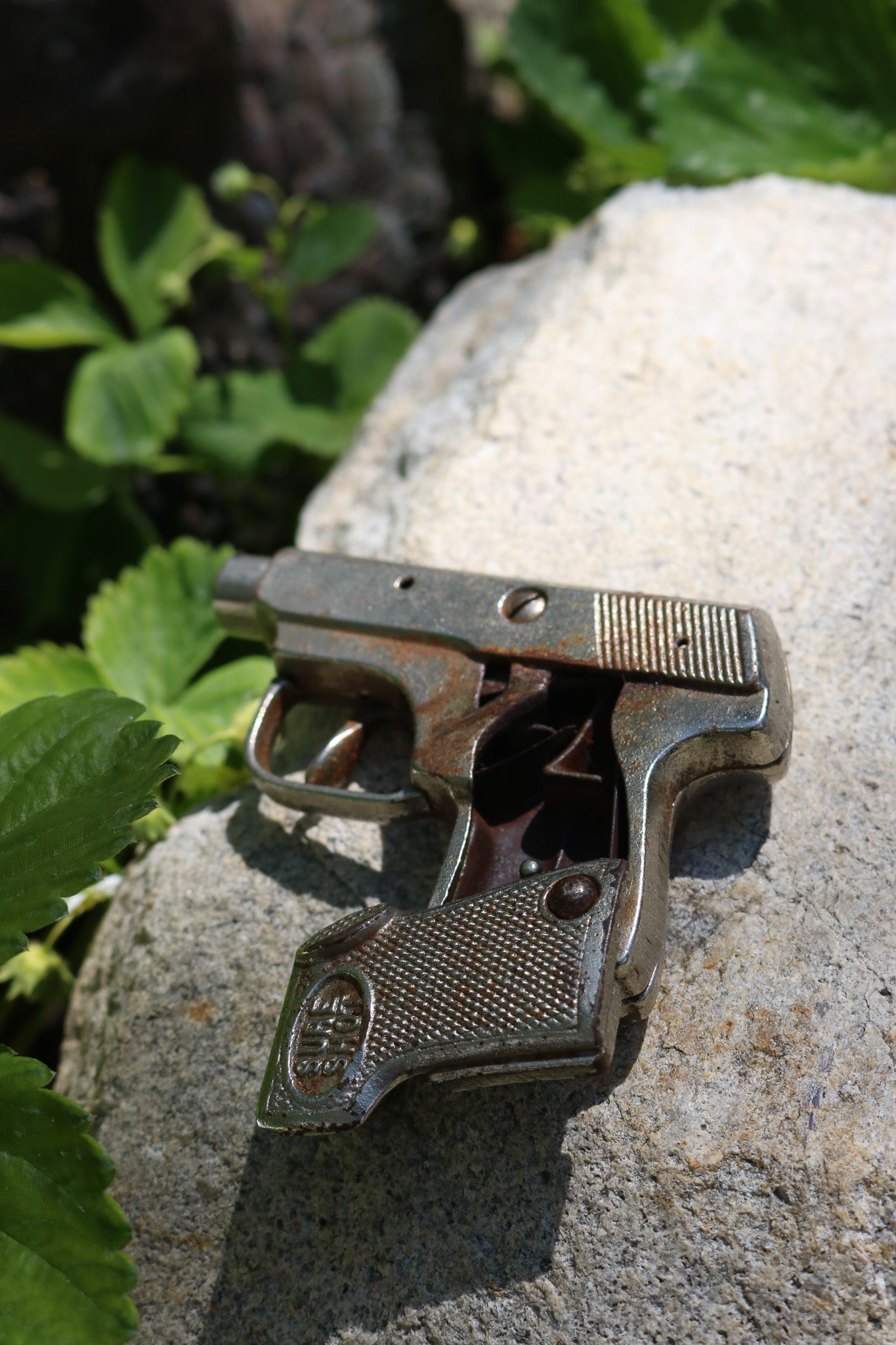 1940's Hubley Die Cast "Sure Shot" Kids Toy Cap Gun, Vintage Pistol
