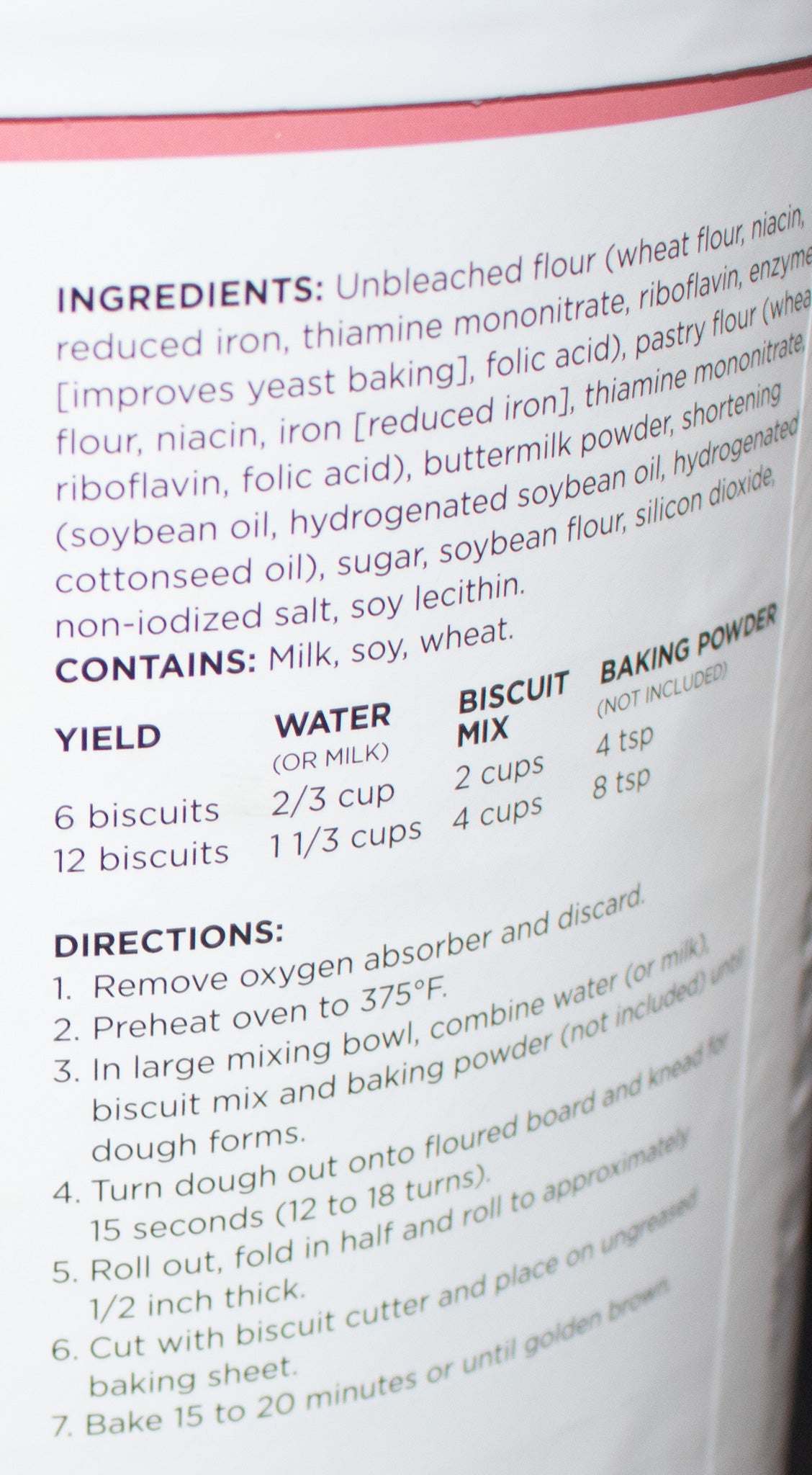 Augason Farms Buttermilk Biscuit Mix