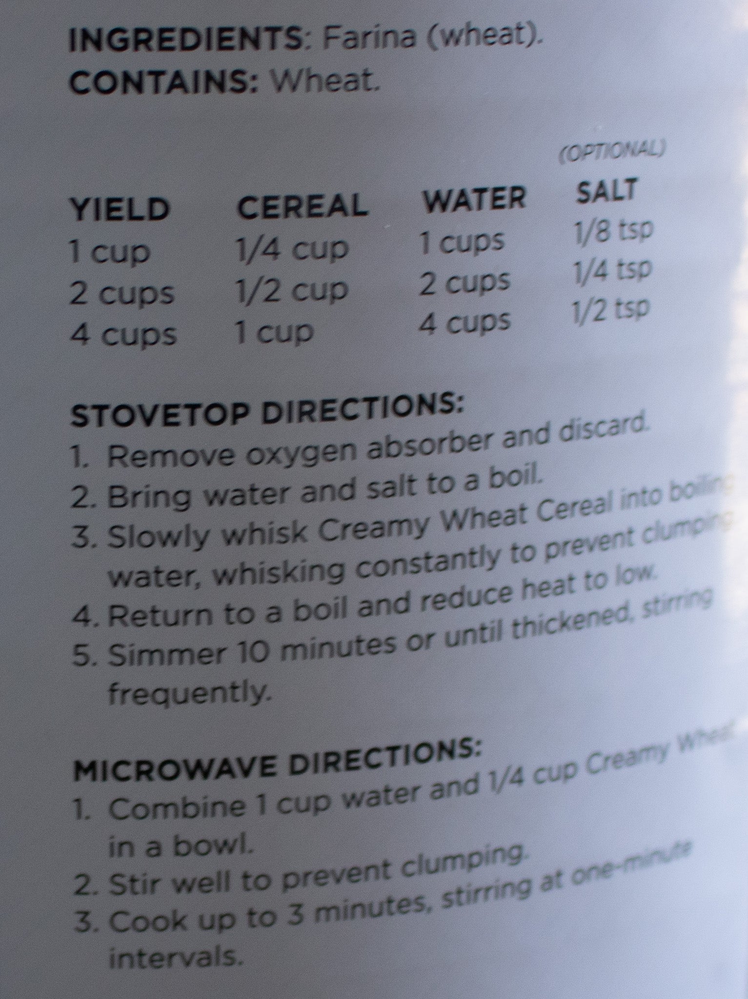 Augason Brand Farms Creamy Wheat Cereal – Nutritious and Delicious Breakfast Option